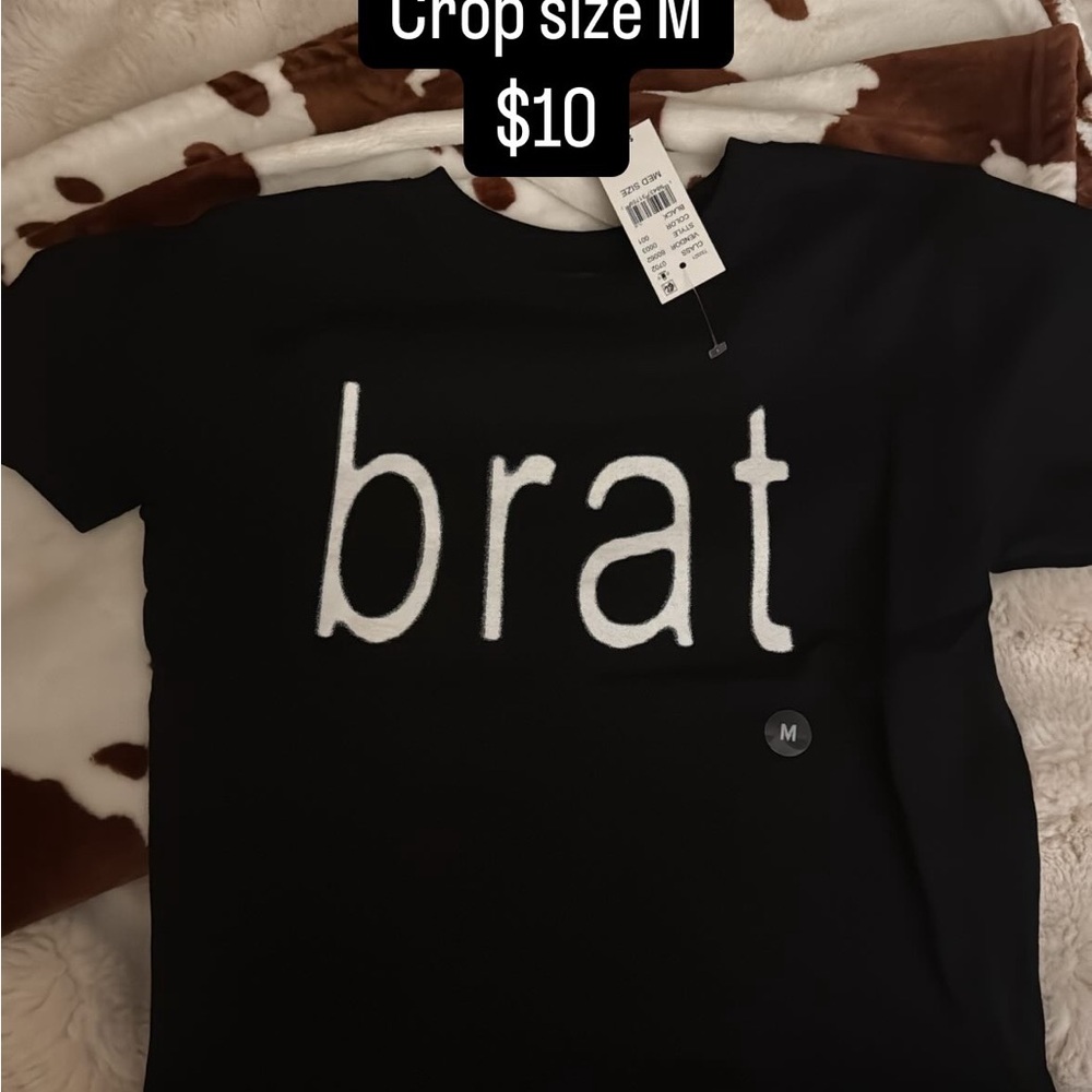 Black 'Brat'  T-Shirt